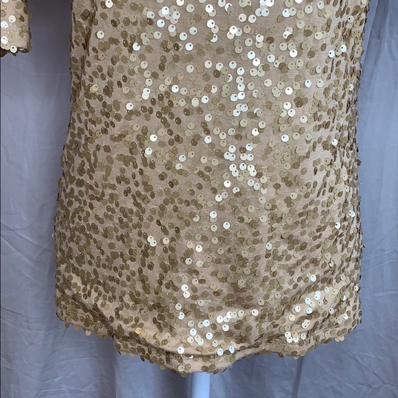 Inc sequin cold shoulder top - Picture 5 of 8